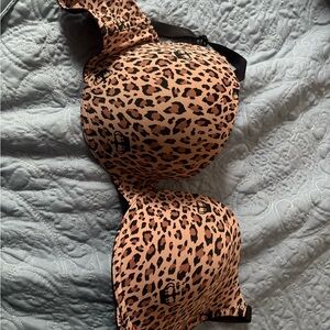 Juicy Couture Leopard Print Lingerie with Black Trim